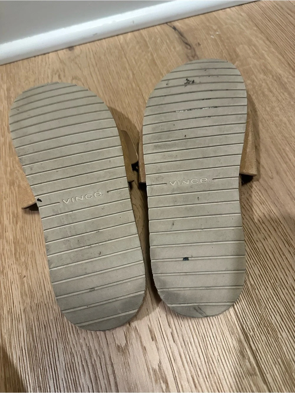 Vince Tan Suede Espadrille Slide with Tortoiseshell Buckle